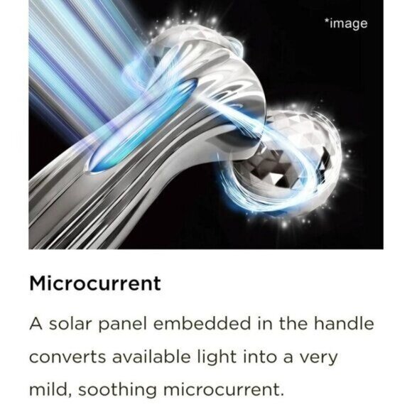 ReFa CARAT ✦ Platinum Roller ✦ Waterproof Face & Body Tool w/ Solar Microcurrent - Picture 5 of 16